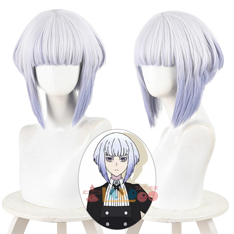 ロックは淑女の嗜みでして 白矢 環-しらや たまき シロ コスプレウィッグ ネット付き 耐熱 cosplay [593D]