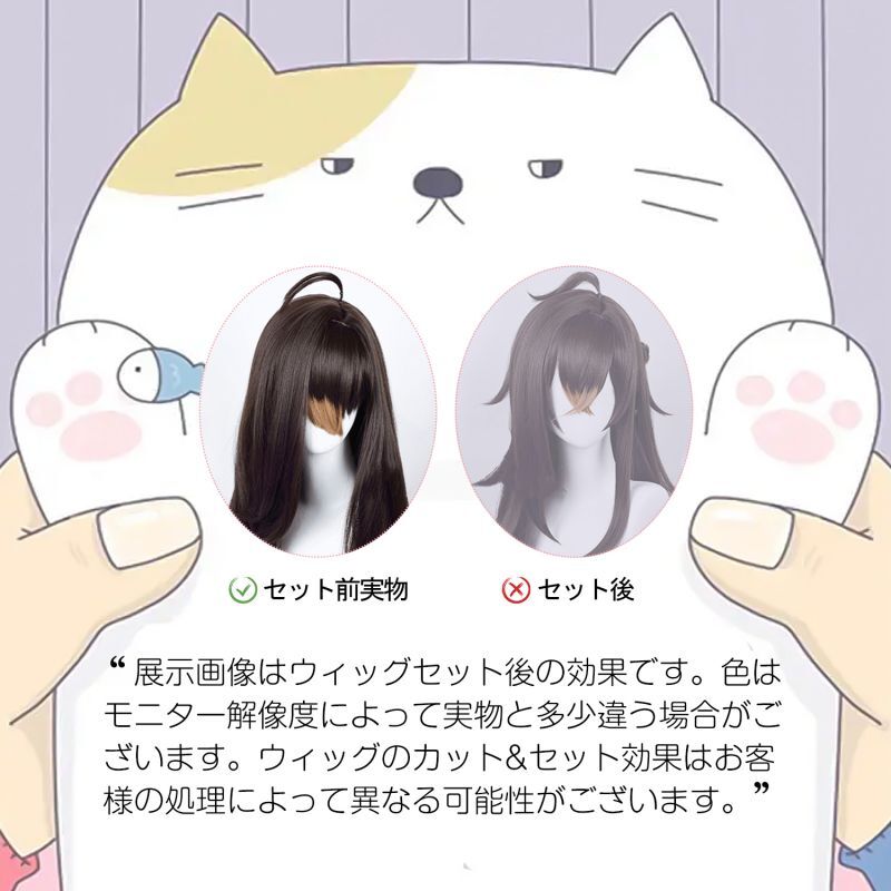 SANDAサンダ 三田一重 コスプレウィッグ ネット付き 未カット未セット 耐熱 cosplay [606A]