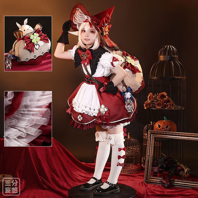 【三分妄想1/3Delusion】原神 Genshin クレー新衣装「星燭に揺れる爛花」 コスプレ衣装 コスチューム [ARS21771]