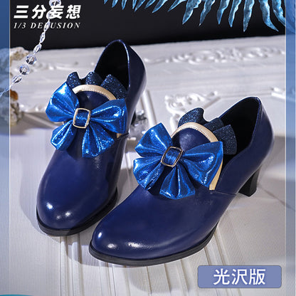 【三分妄想】原神 Genshinフリーナ/Furina フォカロルス/Focalors 付けまつ毛付き コスプレ衣装/ウィッグ/靴 コスチューム [ARS21826]