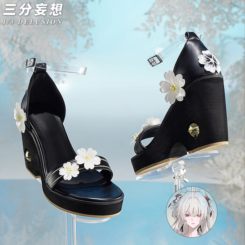 【三分妄想1/3Delusion】鳴潮 メイチョウ Wuthering Waves 緋雪-ヒユキ コスプレ衣装ウィッグ/靴 コスチューム [ARS22366]