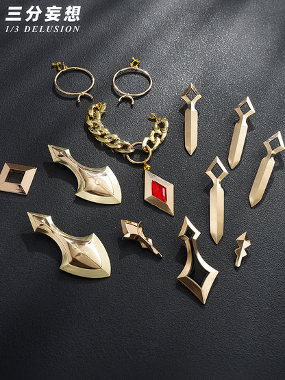 【三分妄想1/3Delusion】 崩壊スターレイル×Fate_UBWコラボ 遠坂凛 コスプレ衣装/ウィッグ/靴 コスチューム [ARS22438]