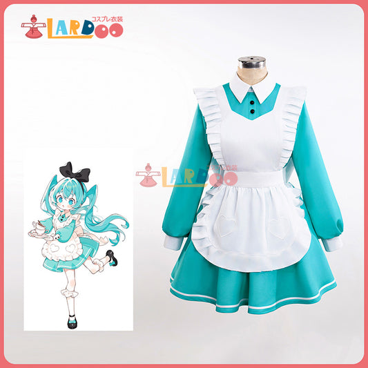 デスクトップフェアリー 初音ミク 不思議の国ver メイド服 コスプレ衣装 コスチューム