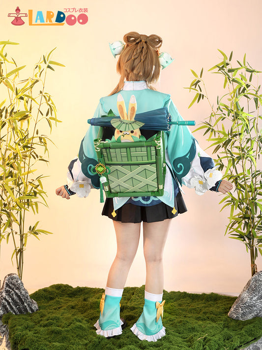 原神 Genshin 璃月 瑶瑶/ヨォーヨ-「竹林に響く雨音」 コスプレ衣装 コスチューム cosplay [G5828]