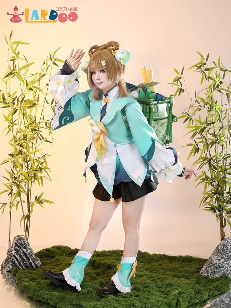 原神 Genshin 璃月 瑶瑶/ヨォーヨ-「竹林に響く雨音」 コスプレ衣装 コスチューム cosplay [G5828]