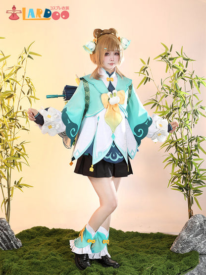 原神 Genshin 璃月 瑶瑶/ヨォーヨ-「竹林に響く雨音」 コスプレ衣装 コスチューム cosplay [G5828]