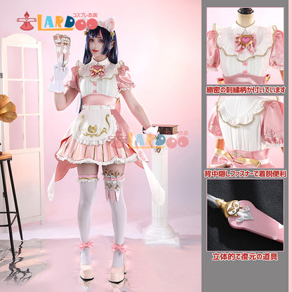 オーバーウォッチ2 × ストリートファイター6 OW2 キリコ 猫耳メイドスキン コスプレ衣装 コスチューム cosplay [G5938]