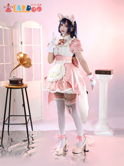 オーバーウォッチ2 × ストリートファイター6 OW2 キリコ 猫耳メイドスキン コスプレ衣装 コスチューム cosplay [G5938]