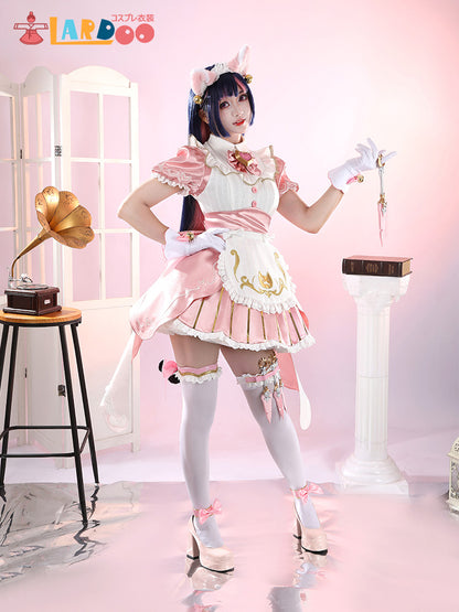 オーバーウォッチ2 × ストリートファイター6 OW2 キリコ 猫耳メイドスキン コスプレ衣装 コスチューム cosplay [G5938]