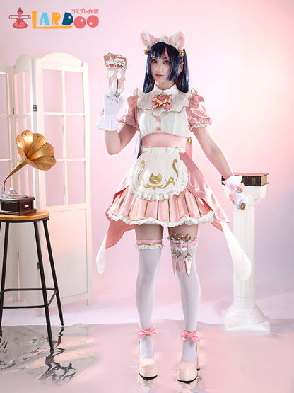 オーバーウォッチ2 × ストリートファイター6 OW2 キリコ 猫耳メイドスキン コスプレ衣装 コスチューム cosplay [G5938]