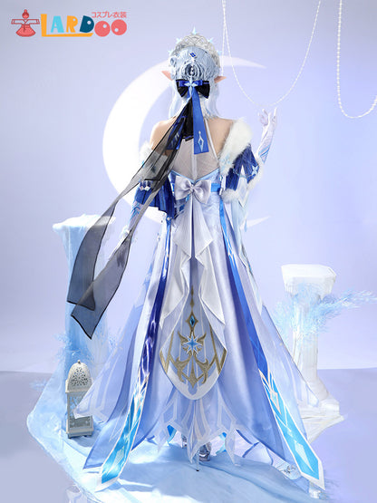 原神 Genshin スネージナヤ 氷神 アナスターシャ コスチューム コスプレ衣装 [G5970]