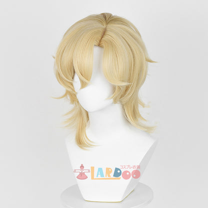 崩壊スターレイル HonkaiStarRail アベンチュリン-Aventurine ゴールド コスプレウィッグ ネット付き 耐熱 cosplay [LRS2404B]