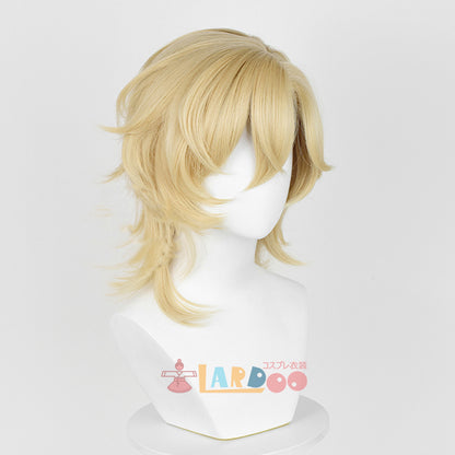 崩壊スターレイル HonkaiStarRail アベンチュリン-Aventurine ゴールド コスプレウィッグ ネット付き 耐熱 cosplay [LRS2404B]