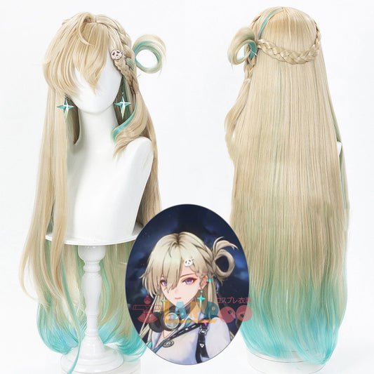 鳴潮 メイチョウ Wuthering Waves リンネー-Lynae コスプレウィッグ 未セット ネット付き 耐熱 cosplay