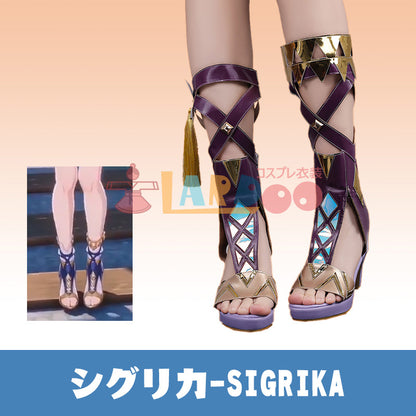鳴潮 メイチョウ Wuthering Waves シグリカ-Sigrika コスプレ靴 コスプレブーツ cosplay