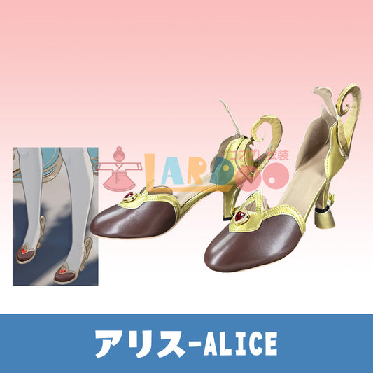 原神 Genshin 魔女会・コードA アリス-Alice ヒール7cm コスプレ靴 コスプレブーツ cosplay