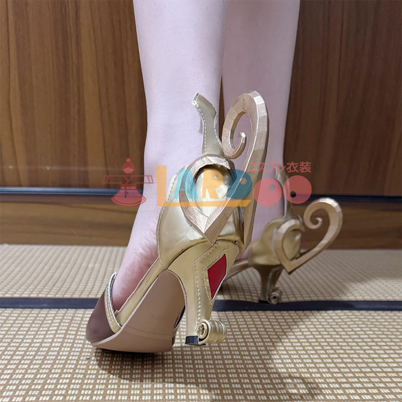 原神 Genshin 魔女会・コードA アリス-Alice ヒール7cm コスプレ靴 コスプレブーツ cosplay