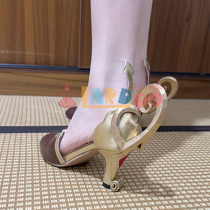 原神 Genshin 魔女会・コードA アリス-Alice ヒール7cm コスプレ靴 コスプレブーツ cosplay
