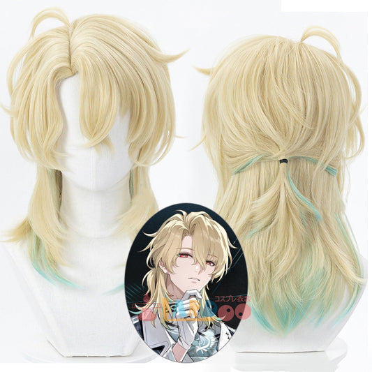 鳴潮 メイチョウ Wuthering Waves リューク·ヘルセン-Luuk Herssen コスプレウィッグ 未セット ネット付き 耐熱 cosplay