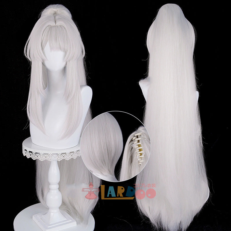 鳴潮 メイチョウ Wuthering Waves 緋雪 ヒユキ コスプレウィッグ 未セット ネット付き 耐熱 cosplay [LRS2741]