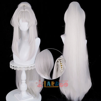 鳴潮 メイチョウ Wuthering Waves 緋雪 ヒユキ コスプレウィッグ 未セット ネット付き 耐熱 cosplay [LRS2741]