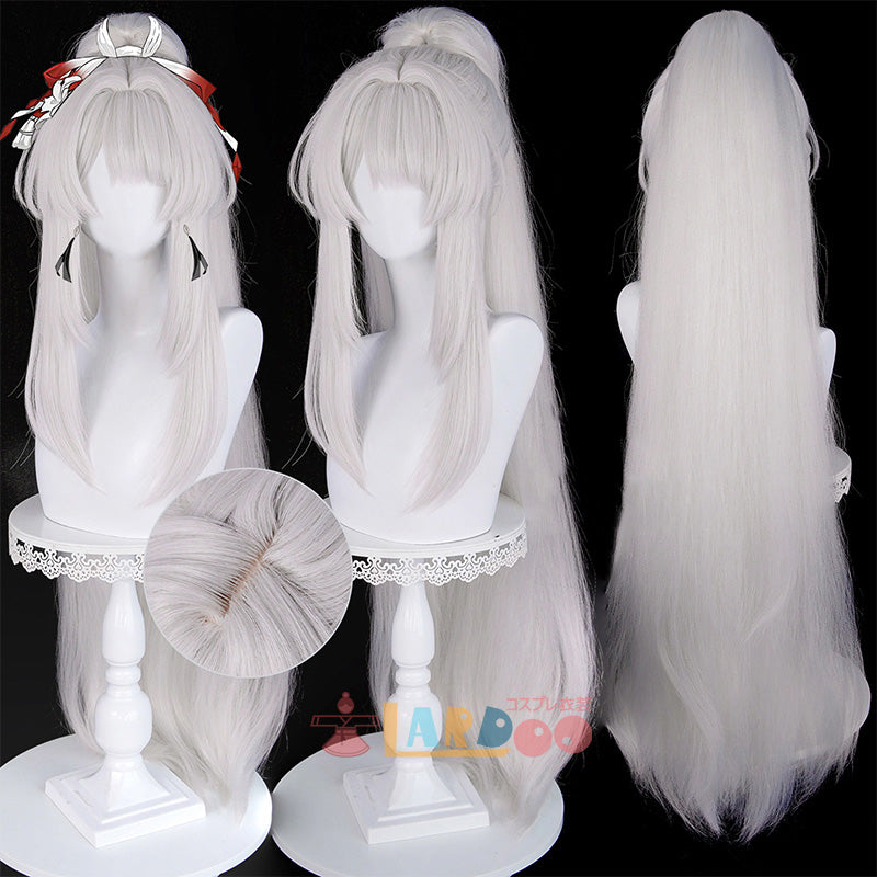 鳴潮 メイチョウ Wuthering Waves 緋雪 ヒユキ コスプレウィッグ 未セット ネット付き 耐熱 cosplay [LRS2741]