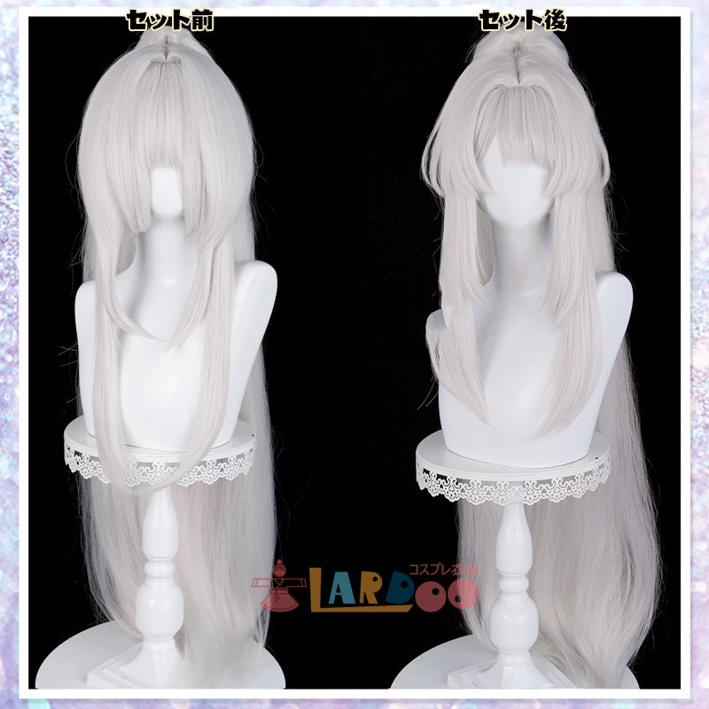 鳴潮 メイチョウ Wuthering Waves 緋雪 ヒユキ コスプレウィッグ 未セット ネット付き 耐熱 cosplay [LRS2741]