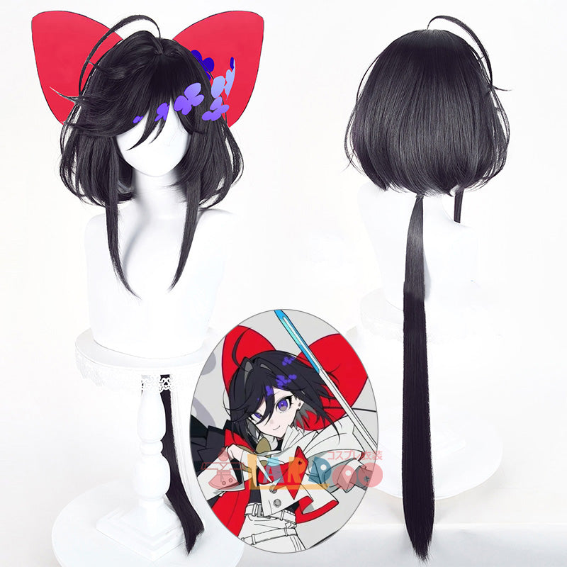 リボンヒーロー The Ribbon Hero サファイア コスプレウィッグ ネット付き 未セット未カット 耐熱 cosplay [LRS2794]