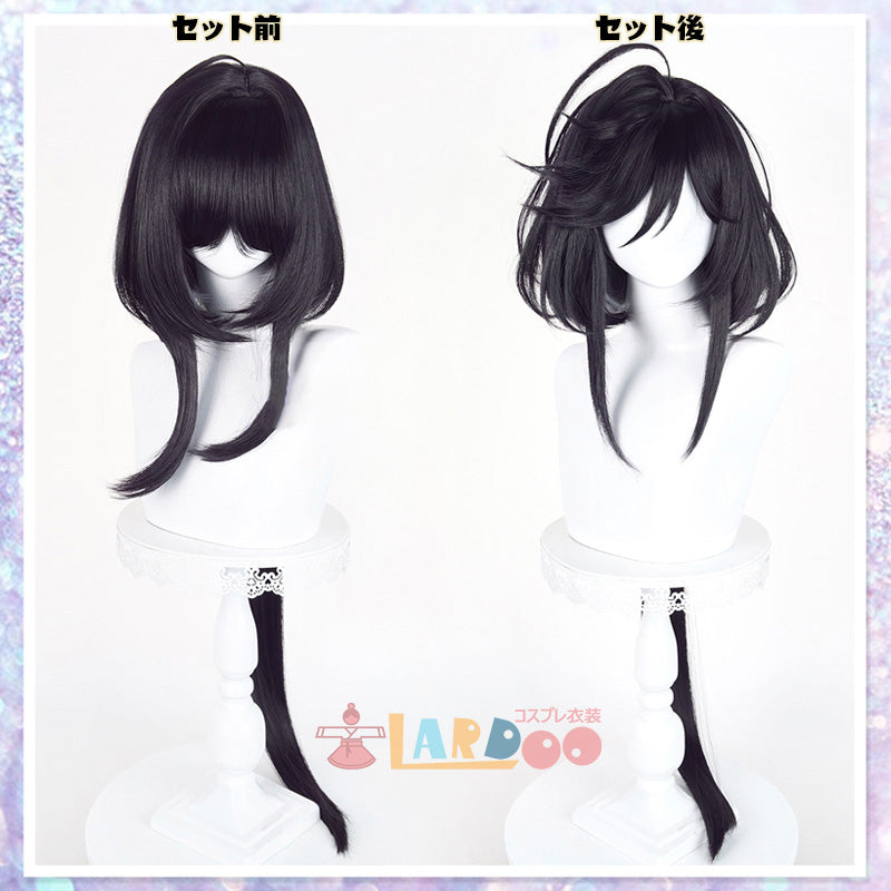 リボンヒーロー The Ribbon Hero サファイア コスプレウィッグ ネット付き 未セット未カット 耐熱 cosplay [LRS2794]