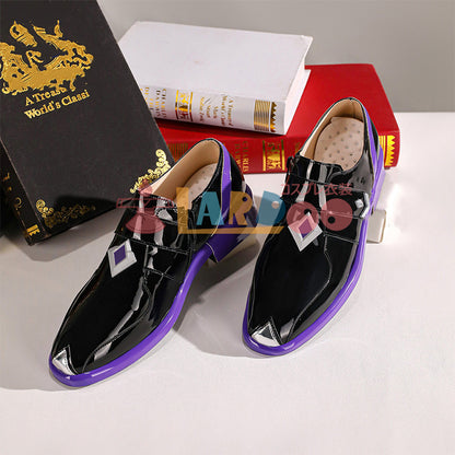 原神 Genshin 富者 パンタローネ コスプレ靴 コスプレブーツ 光沢素材 cosplay [LRS2798]