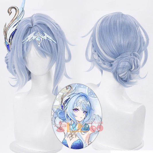 原神 Genshin スネージナヤ Odette オデット コスプレウィッグ ネット付き 未セット未カット 耐熱 cosplay [LRS2803]
