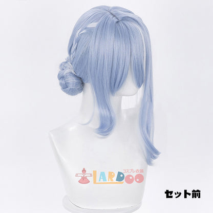 原神 Genshin スネージナヤ Odette オデット コスプレウィッグ ネット付き 未セット未カット 耐熱 cosplay [LRS2803]