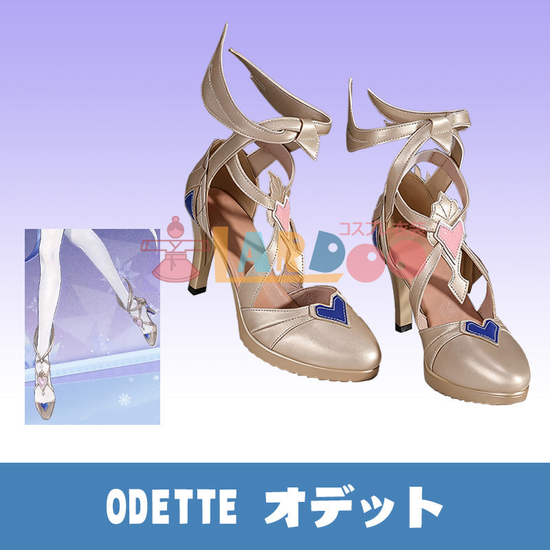 原神 Genshin スネージナヤ Odette オデット コスプレ靴/コスプレブーツ [LRS2804]
