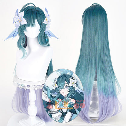 原神 Genshin スネージナヤ ヴォジャニーツァ-Vodyanitsa コスプレウィッグ ネット付き 未セット未カット 耐熱 cosplay [LRS2808]