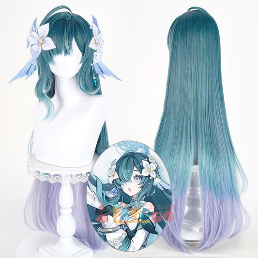 原神 Genshin スネージナヤ ヴォジャニーツァ-Vodyanitsa コスプレウィッグ ネット付き 未セット未カット 耐熱 cosplay [LRS2808]