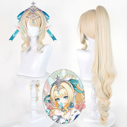 原神 Genshin スネージナヤ ヴェスナ-Vesna コスプレウィッグ ネット付き 未セット未カット 耐熱 cosplay [LRS2822]