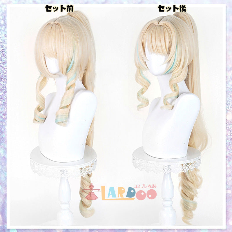 原神 Genshin スネージナヤ ヴェスナ-Vesna コスプレウィッグ ネット付き 未セット未カット 耐熱 cosplay [LRS2822]