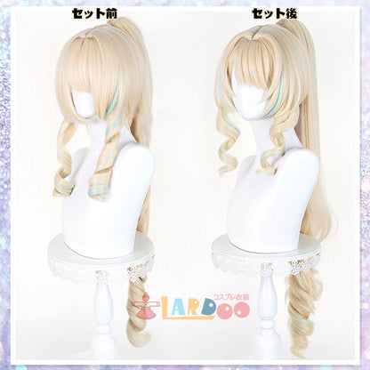 原神 Genshin スネージナヤ ヴェスナ-Vesna コスプレウィッグ ネット付き 未セット未カット 耐熱 cosplay [LRS2822]
