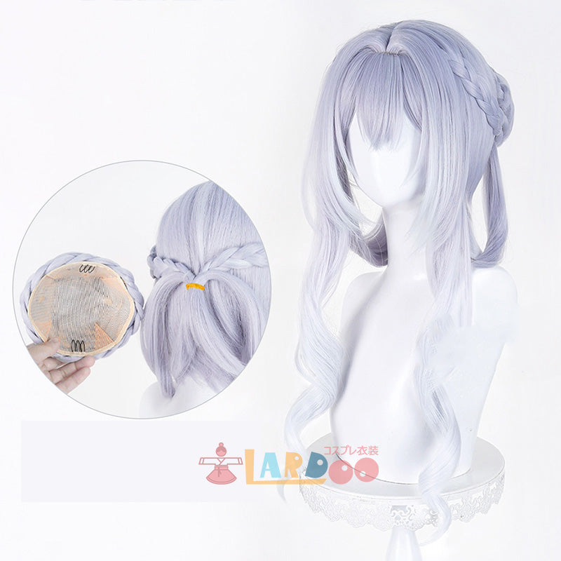 原神 Genshin スネージナヤ 氷神 アナスターシャ コスプレウィッグ ネット付き 未セット未カット 耐熱 cosplay [LRS2825]