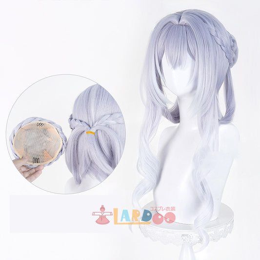 原神 Genshin スネージナヤ 氷神 アナスターシャ コスプレウィッグ ネット付き 未セット未カット 耐熱 cosplay [LRS2825]