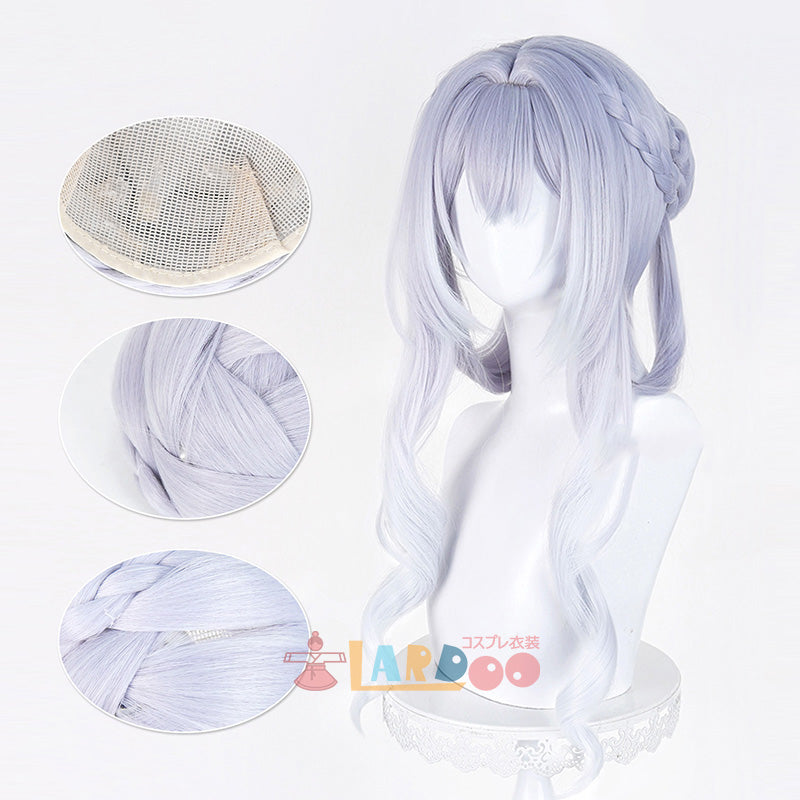 原神 Genshin スネージナヤ 氷神 アナスターシャ コスプレウィッグ ネット付き 未セット未カット 耐熱 cosplay [LRS2825]