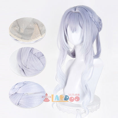 原神 Genshin スネージナヤ 氷神 アナスターシャ コスプレウィッグ ネット付き 未セット未カット 耐熱 cosplay [LRS2825]