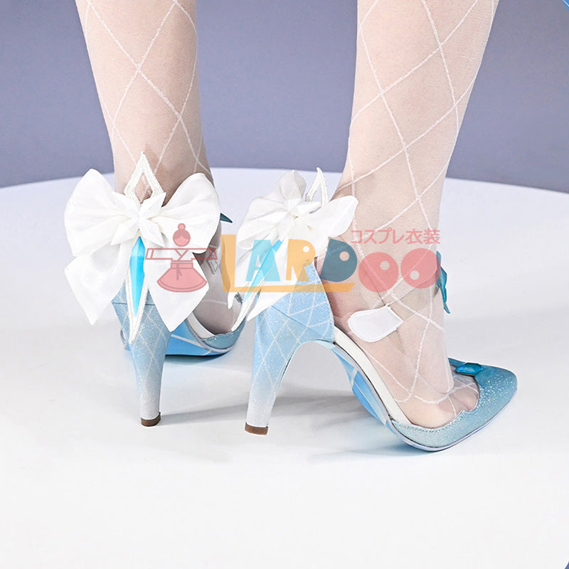 原神 Genshin 氷神 アナスターシャ コスプレ靴 改良版 コスプレブーツ cosplay [LRS2833]
