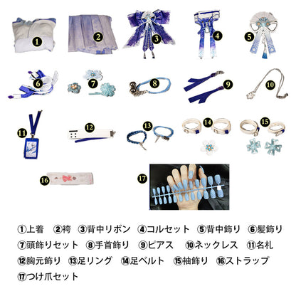 鳴潮 メイチョウ Wuthering Waves 緋雪 ヒユキ 共鳴解放 コスプレ衣装 コスチューム cosplay [NDE2634]