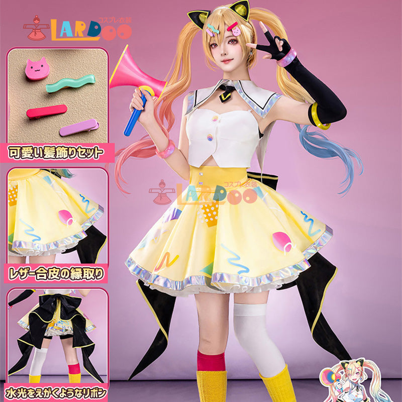 夢限大みゅーたいぷ ゆめ∞みた 仲町あられ コスプレ衣装 コスチューム cosplay [NDE2644]