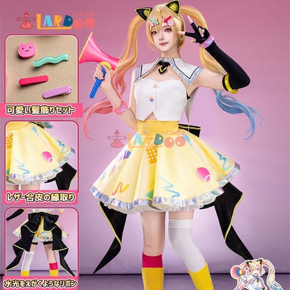 夢限大みゅーたいぷ ゆめ∞みた 仲町あられ コスプレ衣装 コスチューム cosplay [NDE2644]