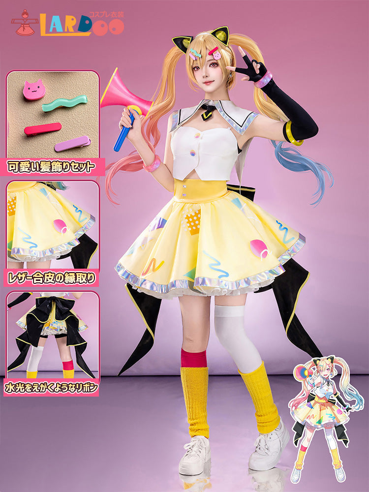 夢限大みゅーたいぷ ゆめ∞みた 仲町あられ コスプレ衣装 コスチューム cosplay [NDE2644]