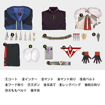 原神 Genshin スネージナヤ Alyosha アリョーシャ コスチューム コスプレ衣装 [NDE2669]