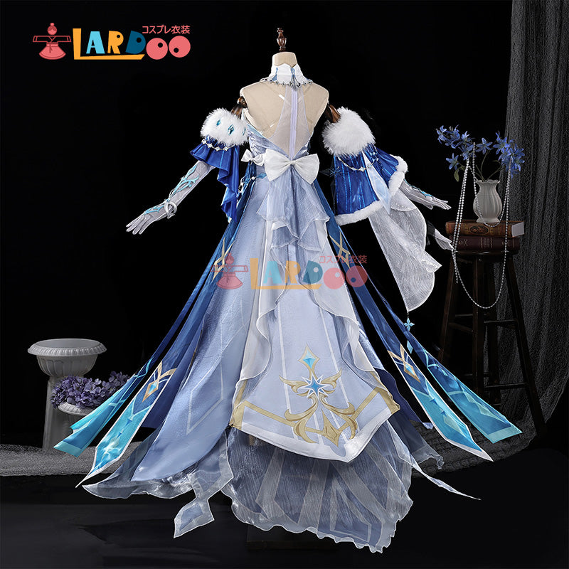 【在庫あり】原神 Genshin スネージナヤ 氷神 アナスターシャ コスプレ衣装 豪華版 コスチューム [NDE2678]